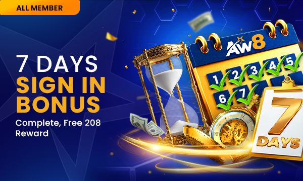 Aw8 Pro Malaysia - Promotions - Daily Sign In Bonus